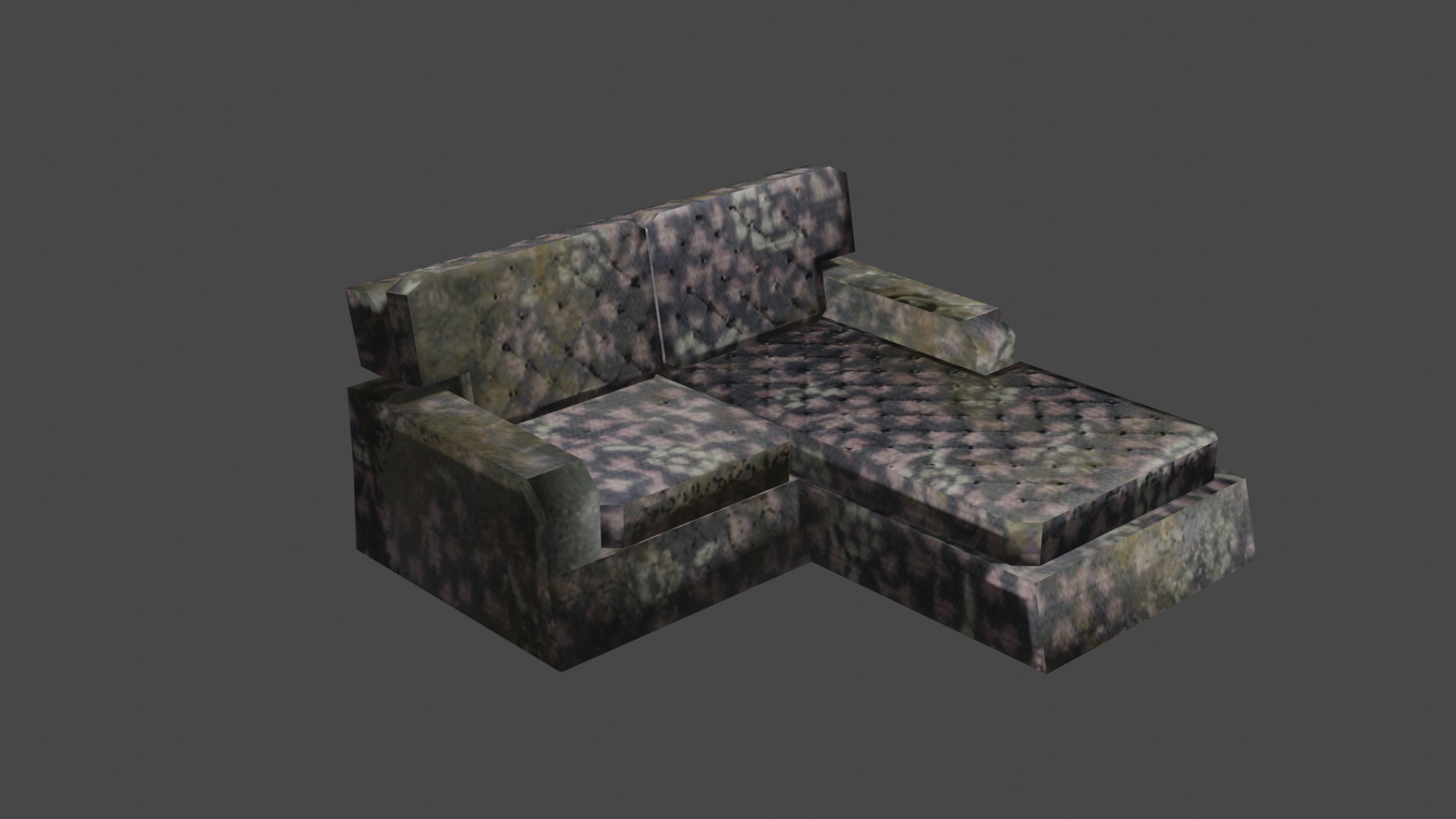 DUSTY L-SHAPED SOFA  (LOW POLY) preview image 1